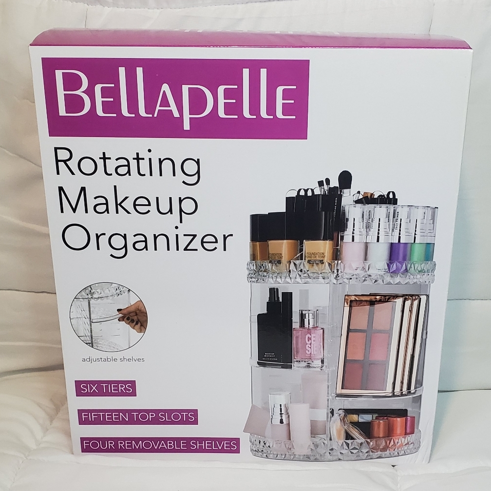 Bellapelle 360° Rotating Makeup Organizer Clear